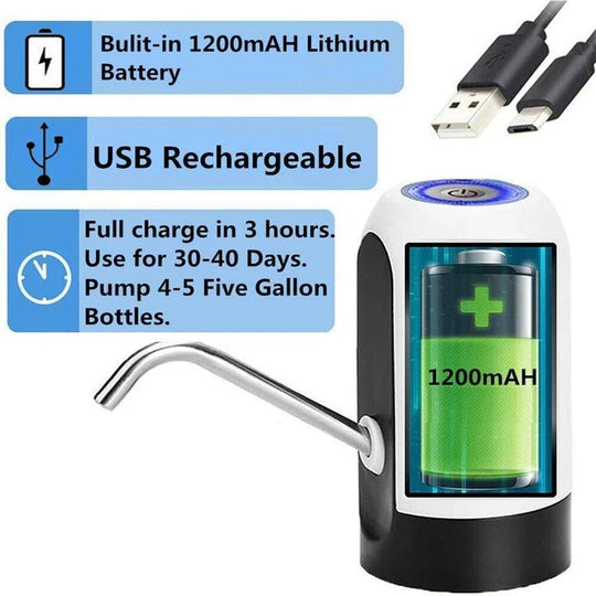 Automatic Bottled Water Pump with One Button Operation