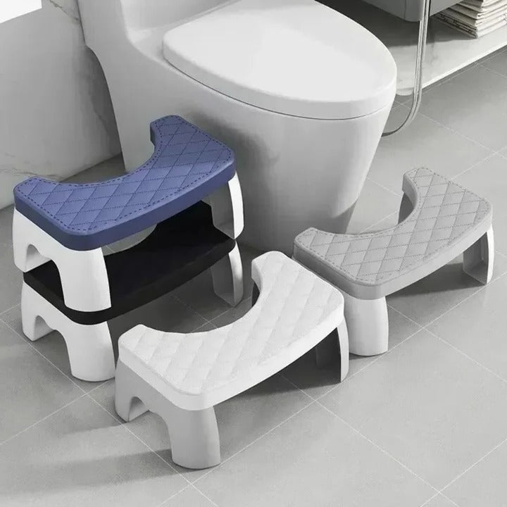 Bathroom Squat Stool with Curved Design