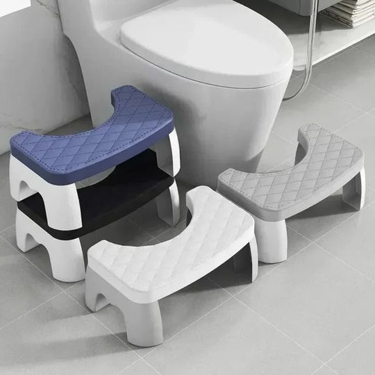 Bathroom Squat Stool with Curved Design