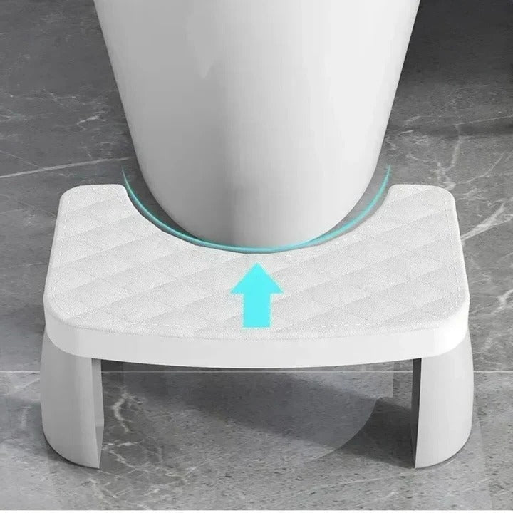 Bathroom Squat Stool with Curved Design