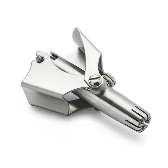 Manual Nose and Ear Hair Trimmer with Stainless Washable Head