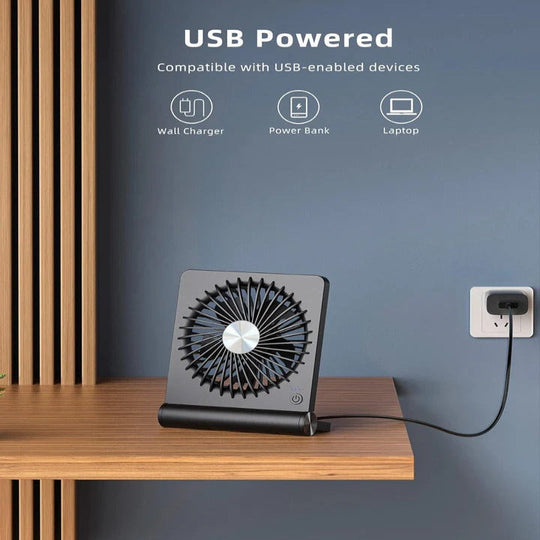 USB Powered Desk Fan with Adjustable Head