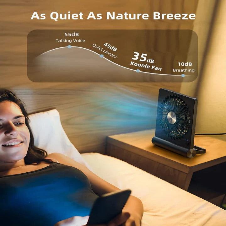 USB Powered Desk Fan with Adjustable Head