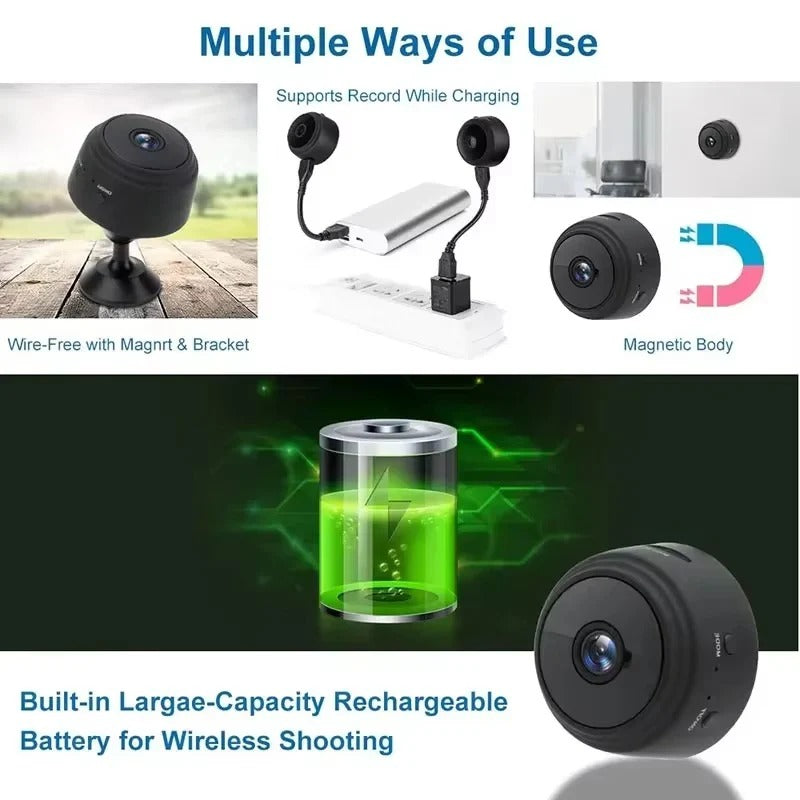 WiFi Indoor Camera with 1080p HD Video Recording