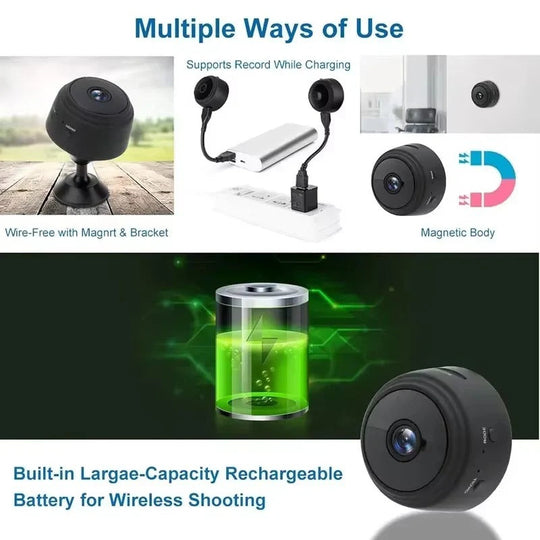 WiFi Indoor Camera with 1080p HD Video Recording
