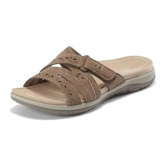Women’s Summer Walking Sandals with Adjustable Hook and Loop Strap