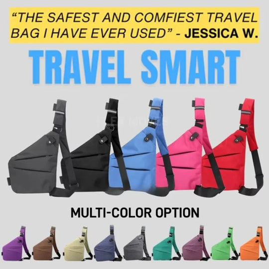 Adjustable Crossbody Sling Bag with Padded Air Mesh Back Panel