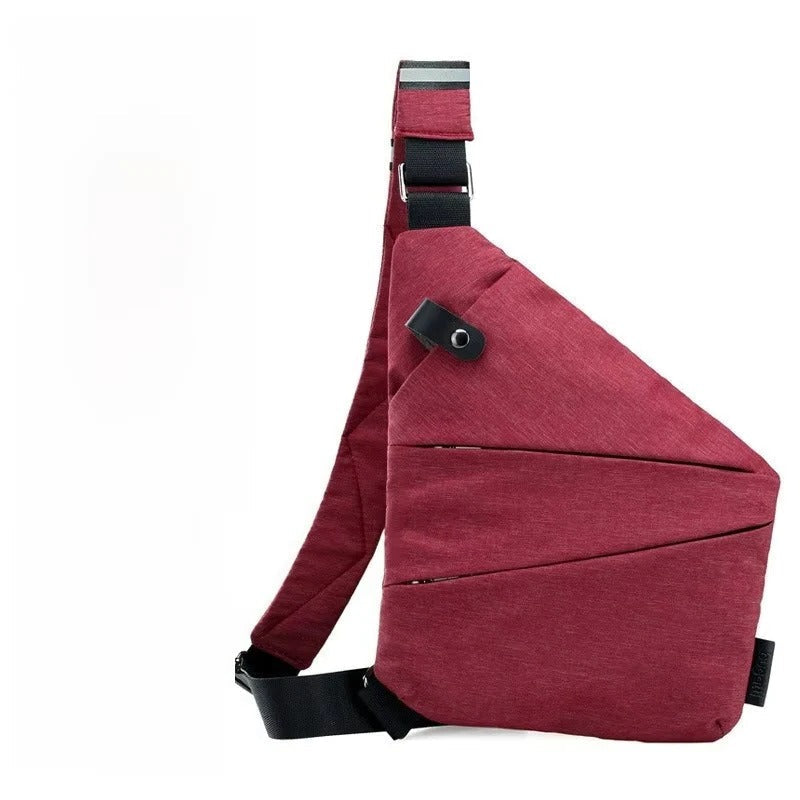 Adjustable Crossbody Sling Bag with Padded Air Mesh Back Panel