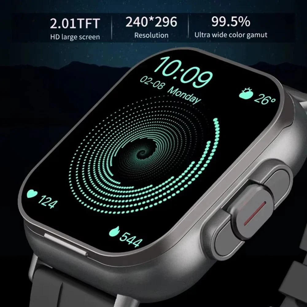 Smartwatch with Built-In TWS Earbuds and 2-Inch Display
