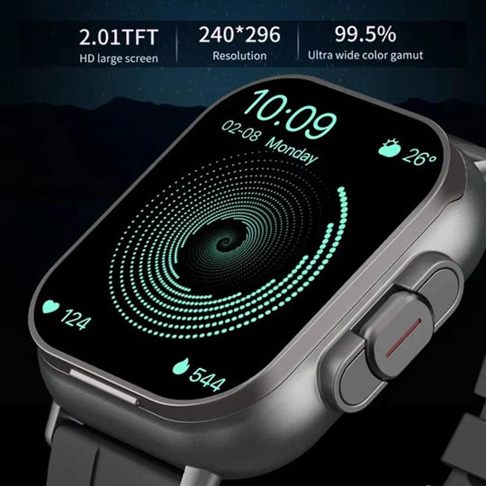 Smartwatch with Built-In TWS Earbuds and 2-Inch Display