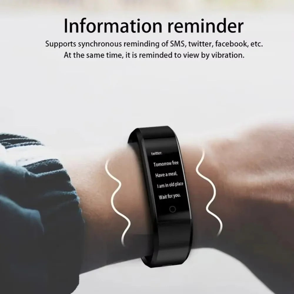 Unisex Sports Smart Watch with Daily Movement Tracking Features