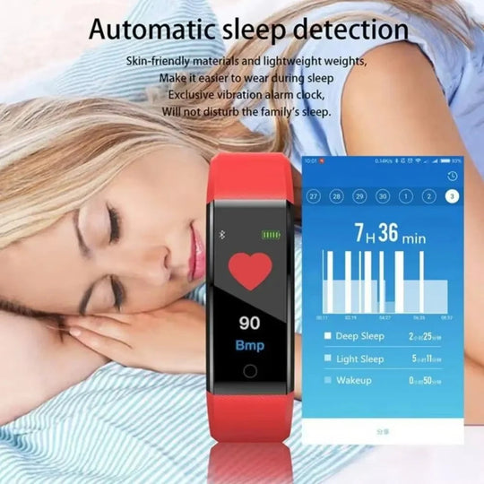 Unisex Sports Smart Watch with Daily Movement Tracking Features
