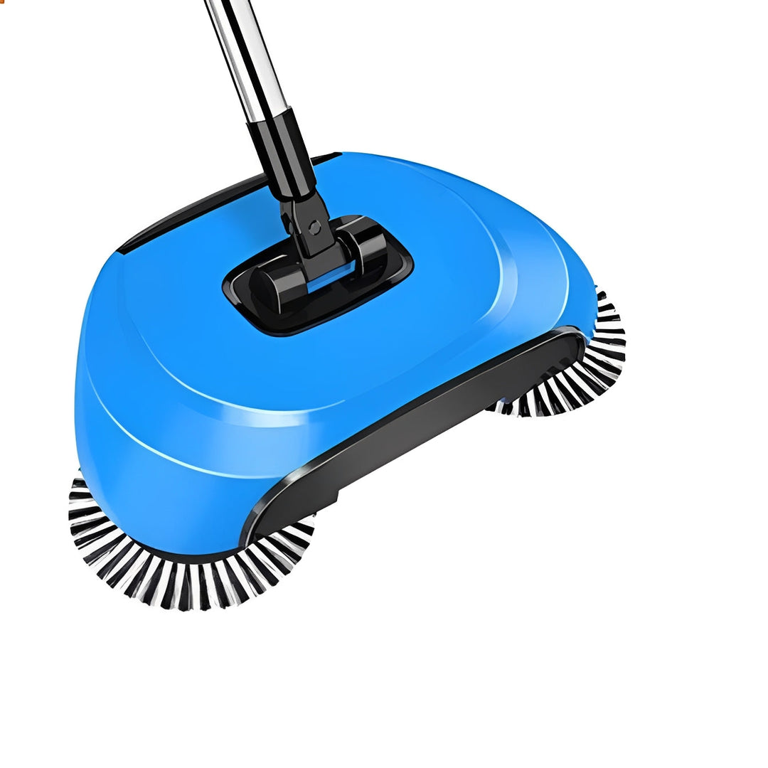 Stainless Steel Push Broom and Scraper Tool for Home Cleaning
