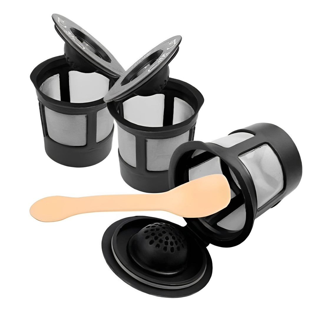 Reusable Coffee Filters 3 Pack with Stainless Steel Micro Hole Screen