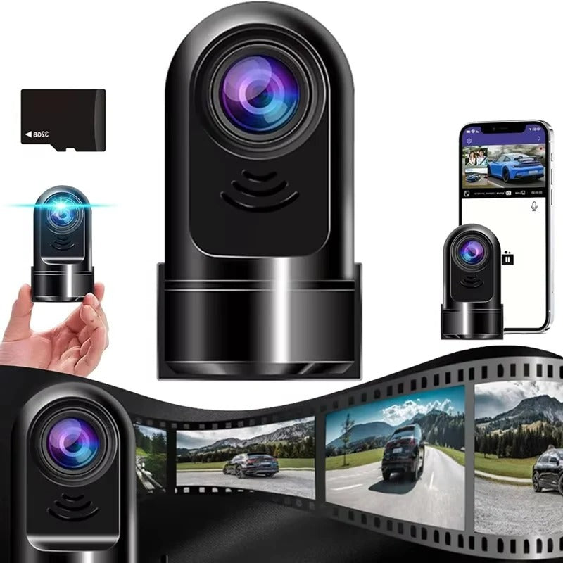 Mini 1080P Dash Camera with Rotating Lens and Night Vision Sensor
