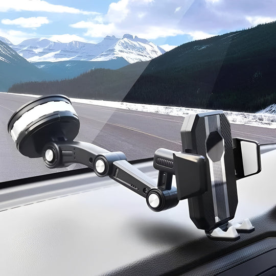 Adjustable Car Phone Mount for Dashboard and Windscreen Use