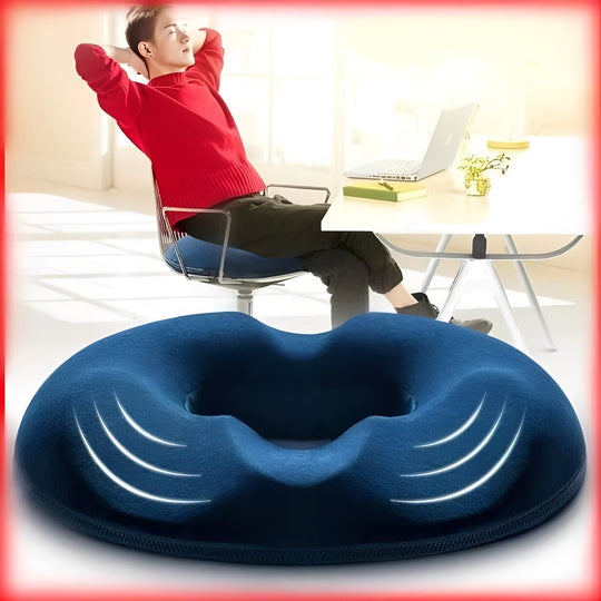 Portable Memory Foam Donut-Shaped Seat Cushion