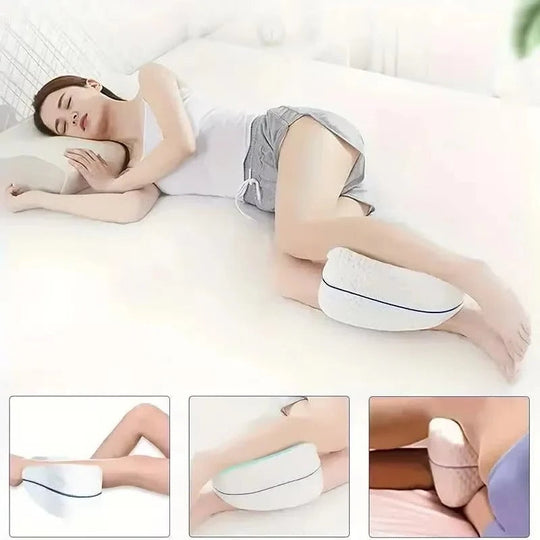 Leg Contour Pillow Cover Set, 2 Pack with Zipper Closure