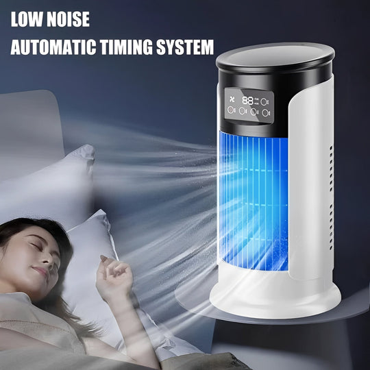 Portable Evaporative Cooling Fan with 10 oz Water Reservoir