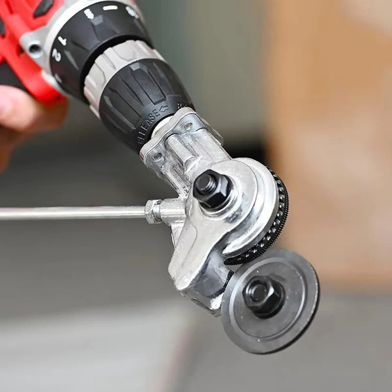 Electric Drill Attachment for Cutting Sheet Metal
