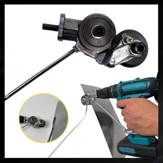 Electric Drill Attachment for Cutting Sheet Metal