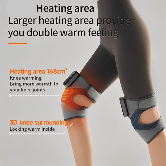 Heated Knee Massage Brace with Cordless Infrared Technology
