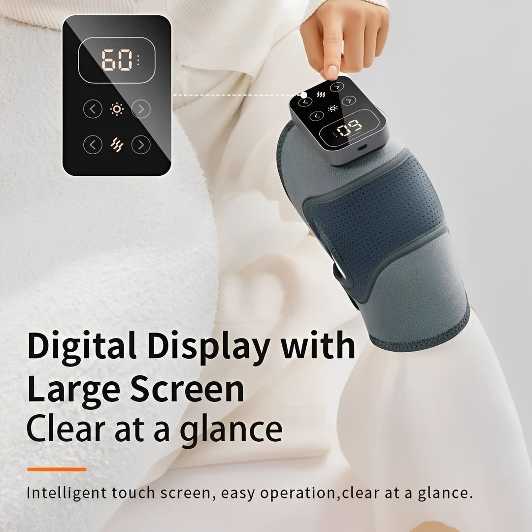 Heated Knee Massage Brace with Cordless Infrared Technology