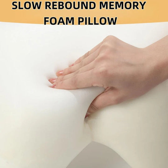 Memory Foam Couple Pillow with L Shaped Arm Channel Design