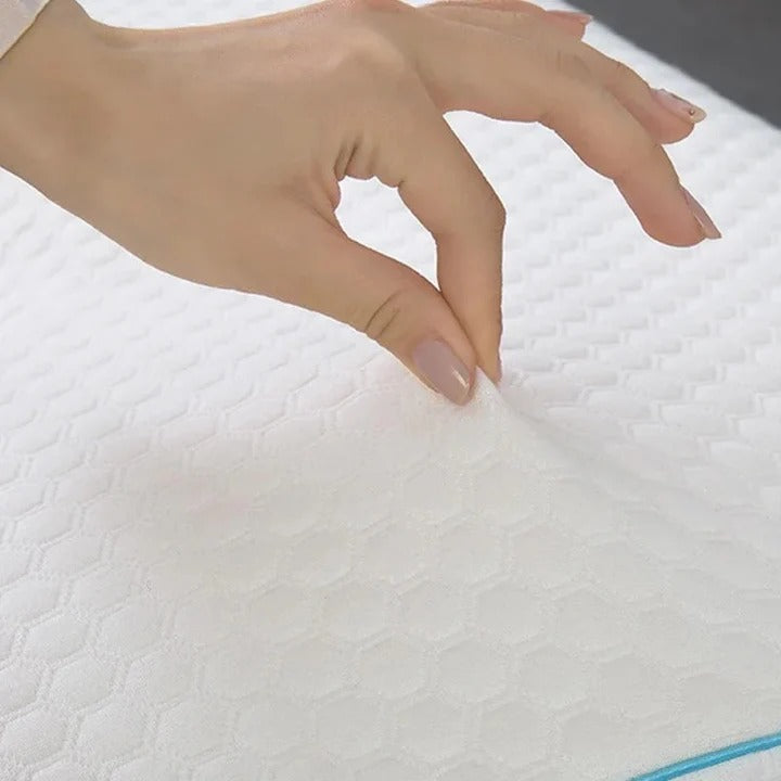 Memory Foam Couple Pillow with L Shaped Arm Channel Design