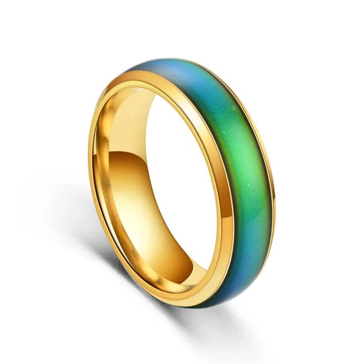 Thermochromic Mood Ring with Stainless Steel Band