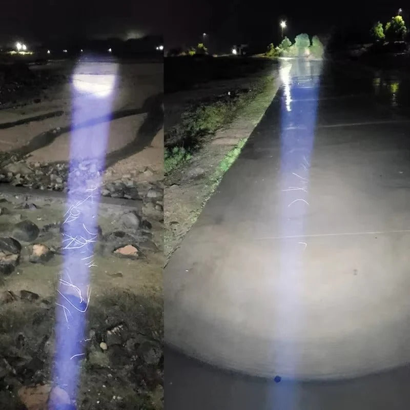 LED Flashlight with Adjustable Beam and USB Rechargeable Design