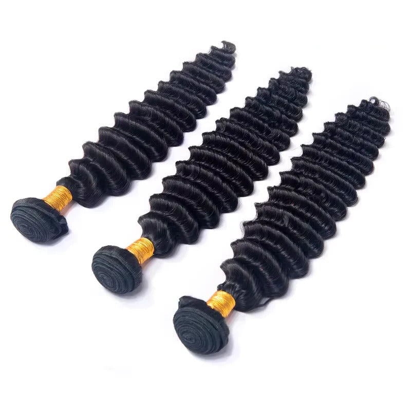 Remy Human Hair Deep Wave Extensions, Multiple Length Options