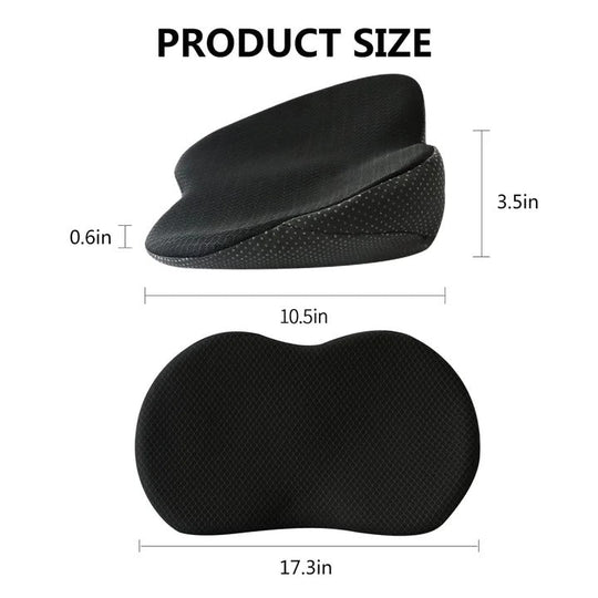 Memory Foam Car Seat Cushion for Added Height and Seating Comfort