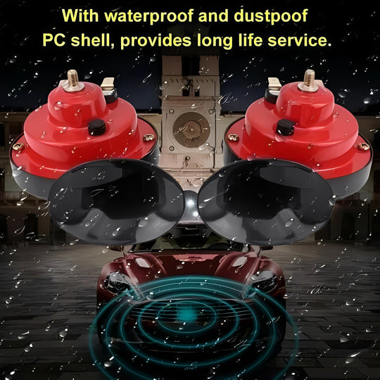 Electric Vehicle Horn with Integrated Compressor