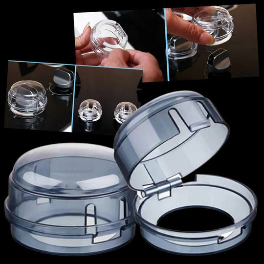 Snap On Stove Knob Covers for Household Use, 4 Piece Set