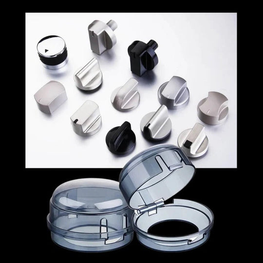Snap On Stove Knob Covers for Household Use, 4 Piece Set