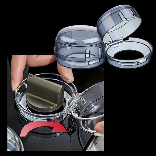 Snap On Stove Knob Covers for Household Use, 4 Piece Set