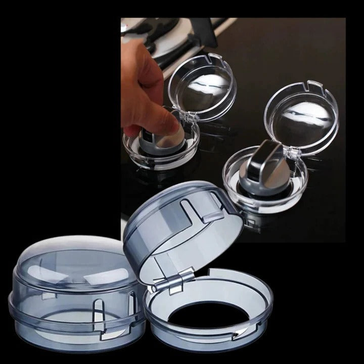 Snap On Stove Knob Covers for Household Use, 4 Piece Set