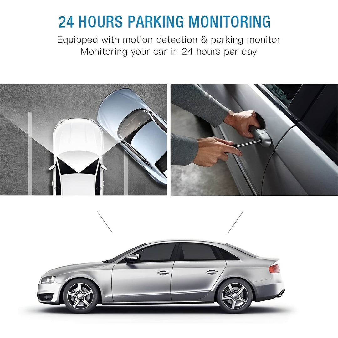 Front and Rear Vehicle Dash Camera with 1080P Recording