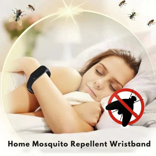 Wearable Ultrasonic Mosquito Deterrent Wristband with Clip-On Design