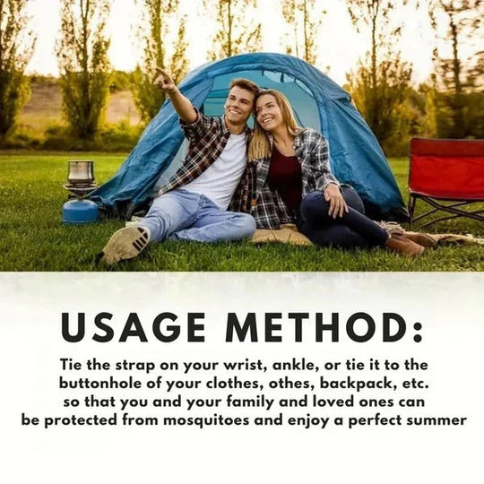 Wearable Ultrasonic Mosquito Deterrent Wristband with Clip-On Design