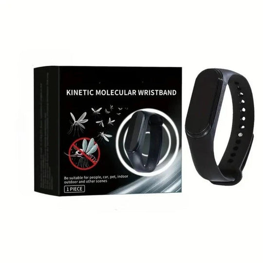 Wearable Ultrasonic Mosquito Deterrent Wristband with Clip-On Design