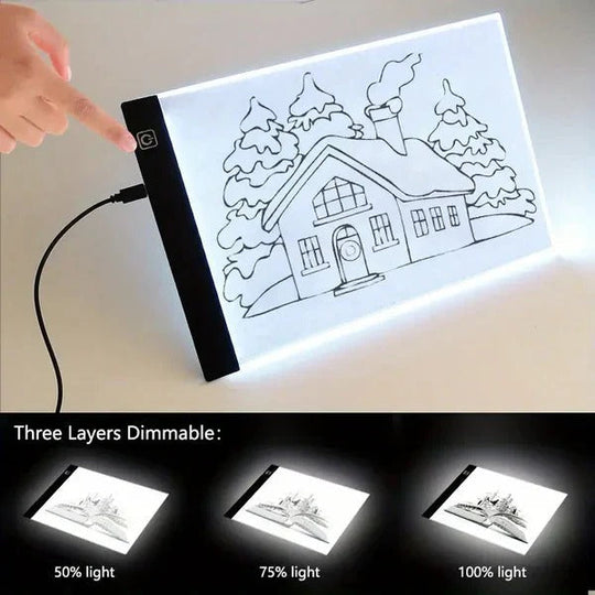 Illuminated Creative Tablet and A4 LED Tracing Light Box