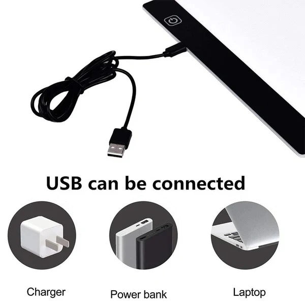 Illuminated Creative Tablet and A4 LED Tracing Light Box