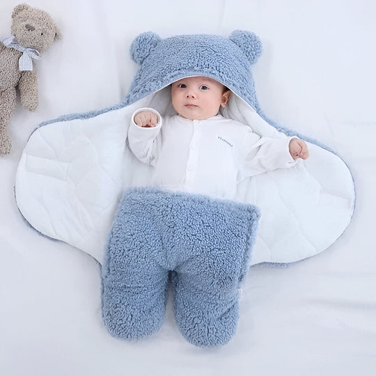 Baby Wrap Blanket with Soft Fabric for Nursery and Stroller Use