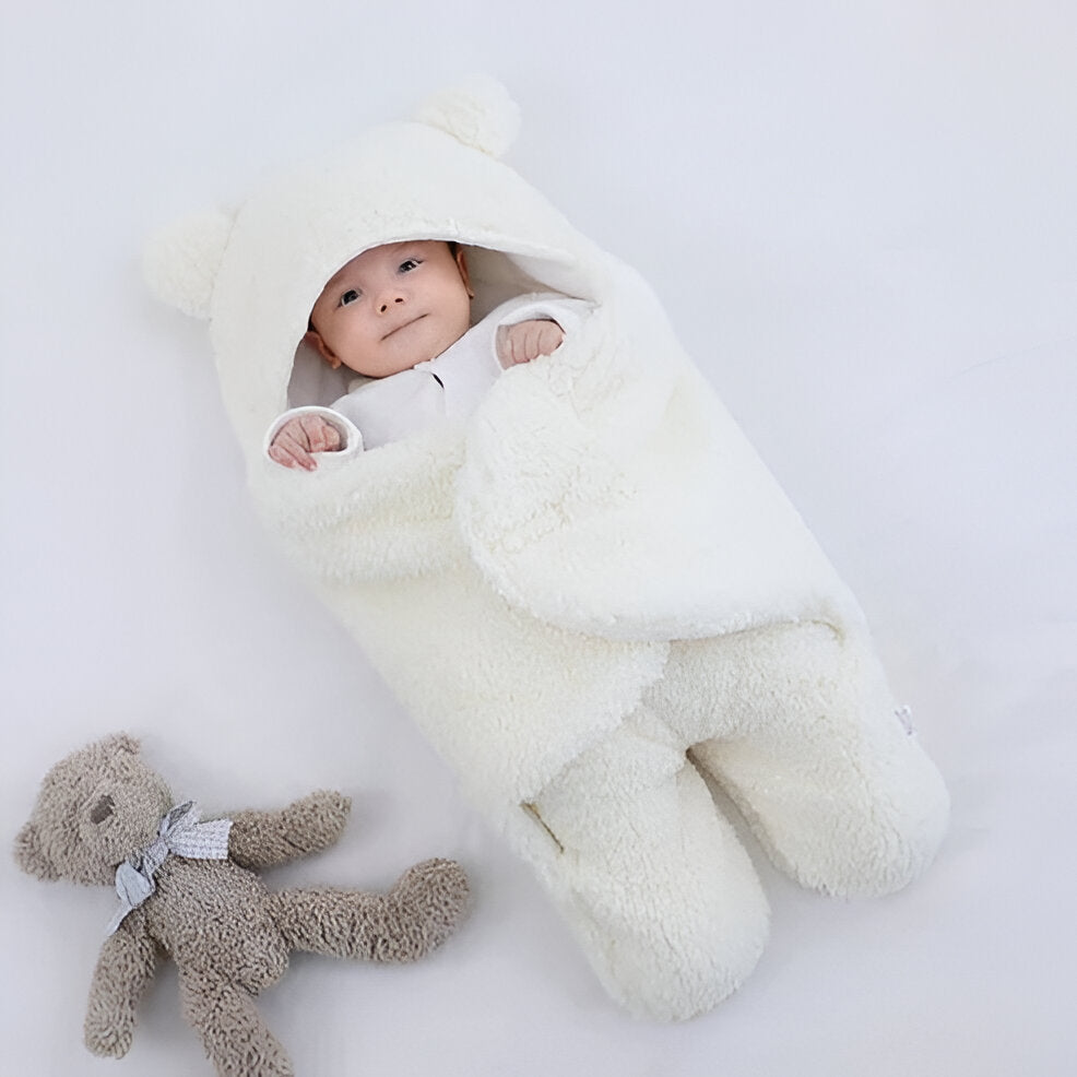 Baby Wrap Blanket with Soft Fabric for Nursery and Stroller Use