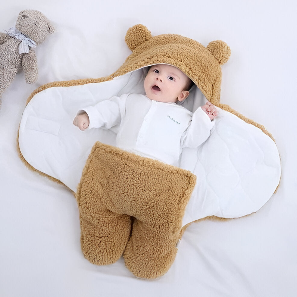 Baby Wrap Blanket with Soft Fabric for Nursery and Stroller Use