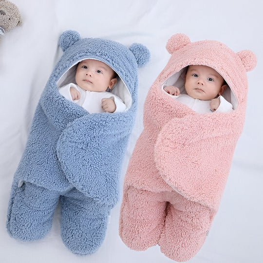 Baby Wrap Blanket with Soft Fabric for Nursery and Stroller Use
