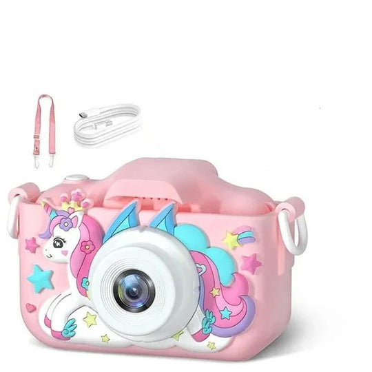 Kids Digital Camera with Dual Lens and Rechargeable Battery