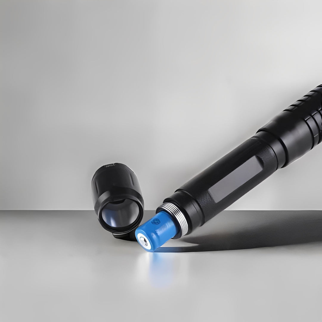 Adjustable Focus Beam Torch with Rechargeable Battery System